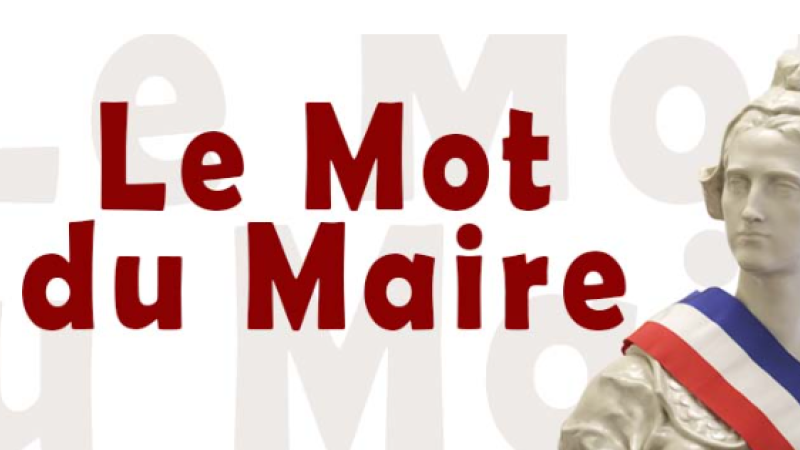 mot du maire